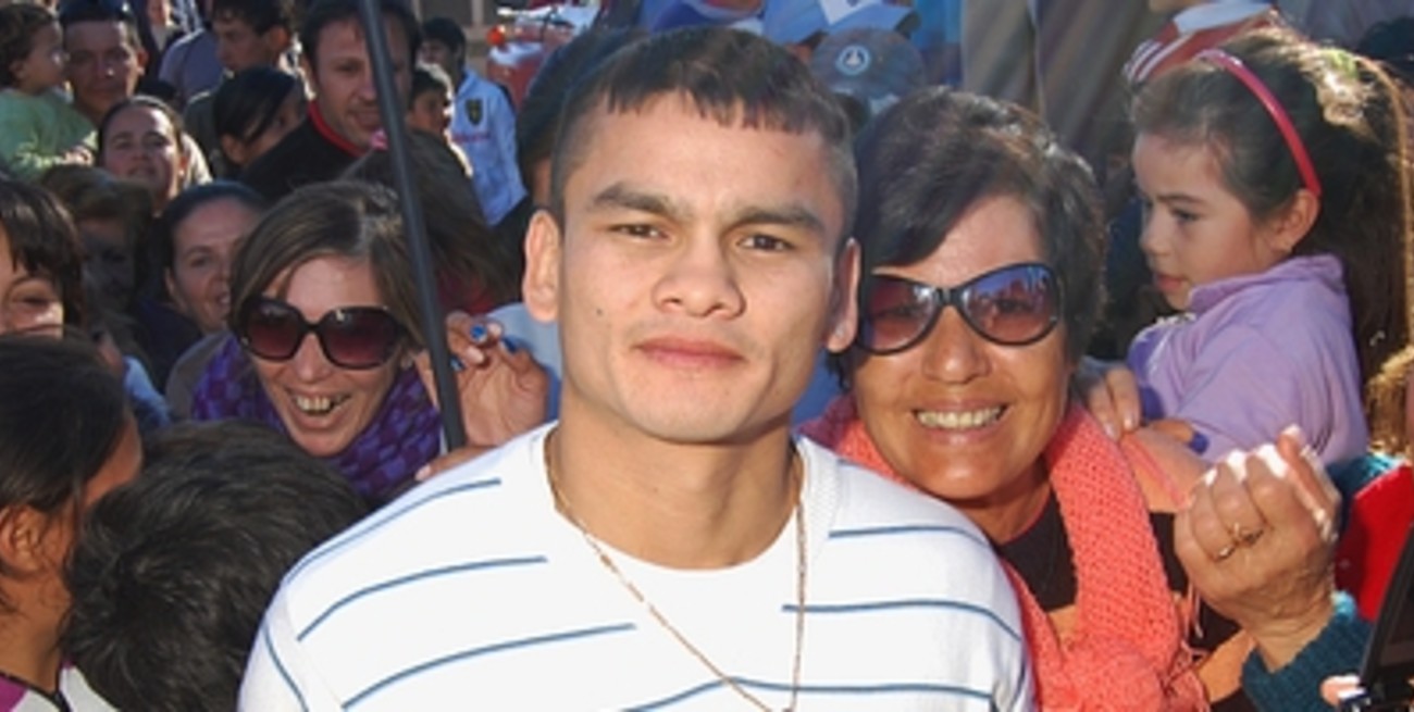 El "Chino" Maidana está en Sunchales a la espera de su primera defensa del título