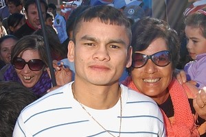 El "Chino" Maidana está en Sunchales a la espera de su primera defensa del título