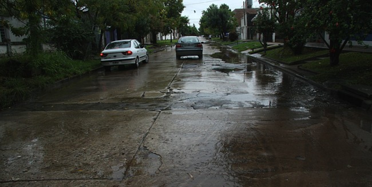 El volumen e intensidad de la lluvia permitió el escurrimiento del agua