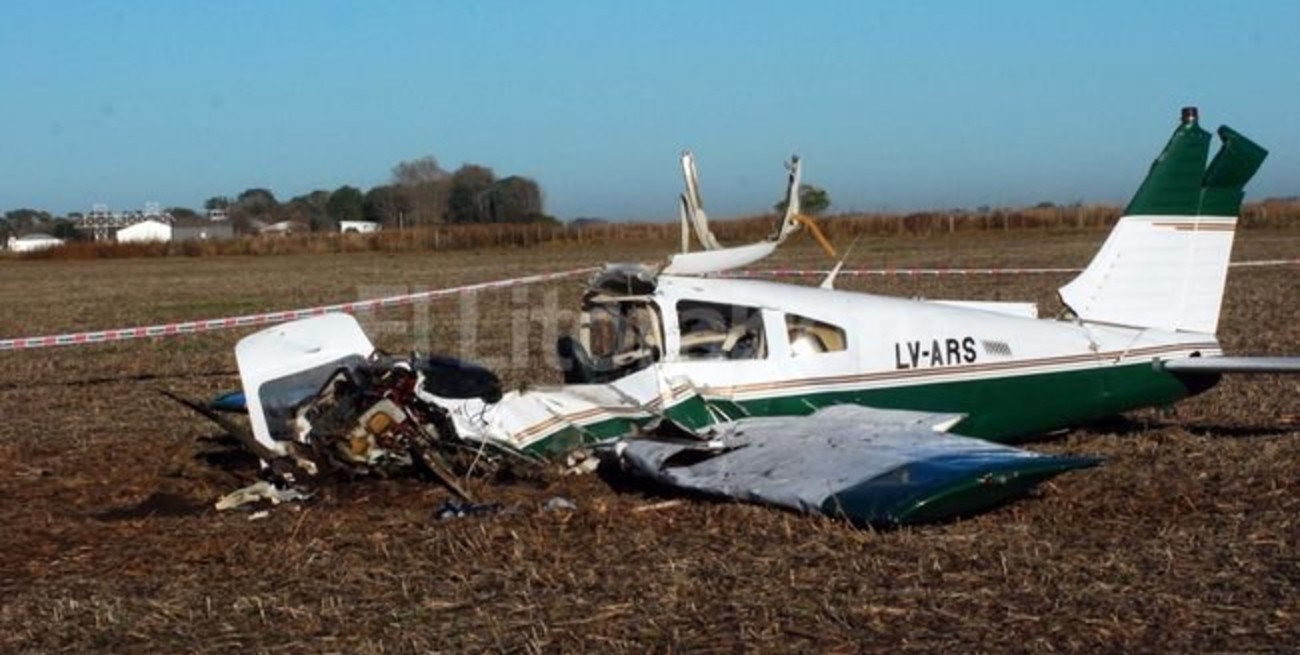 Cayó un avión escuela en el aeródromo de Venado Tuerto: cuatro muertos