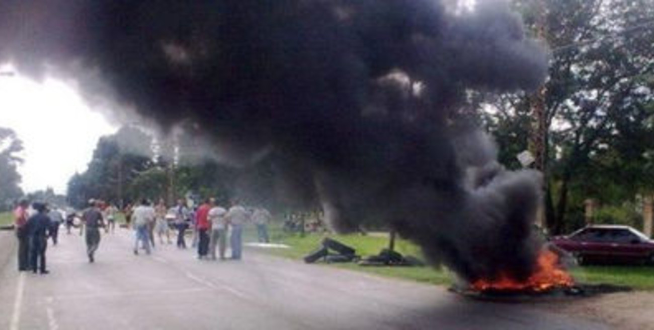 Protesta de municipales esperancinos