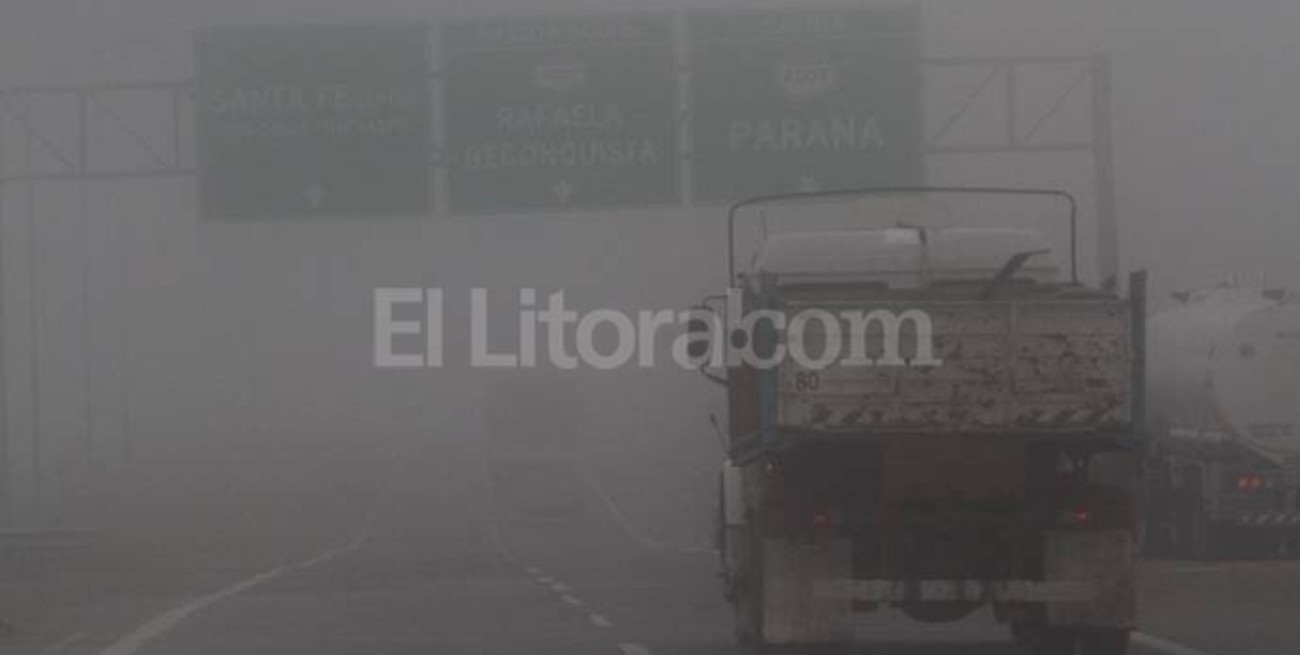 La niebla invadió la ciudad