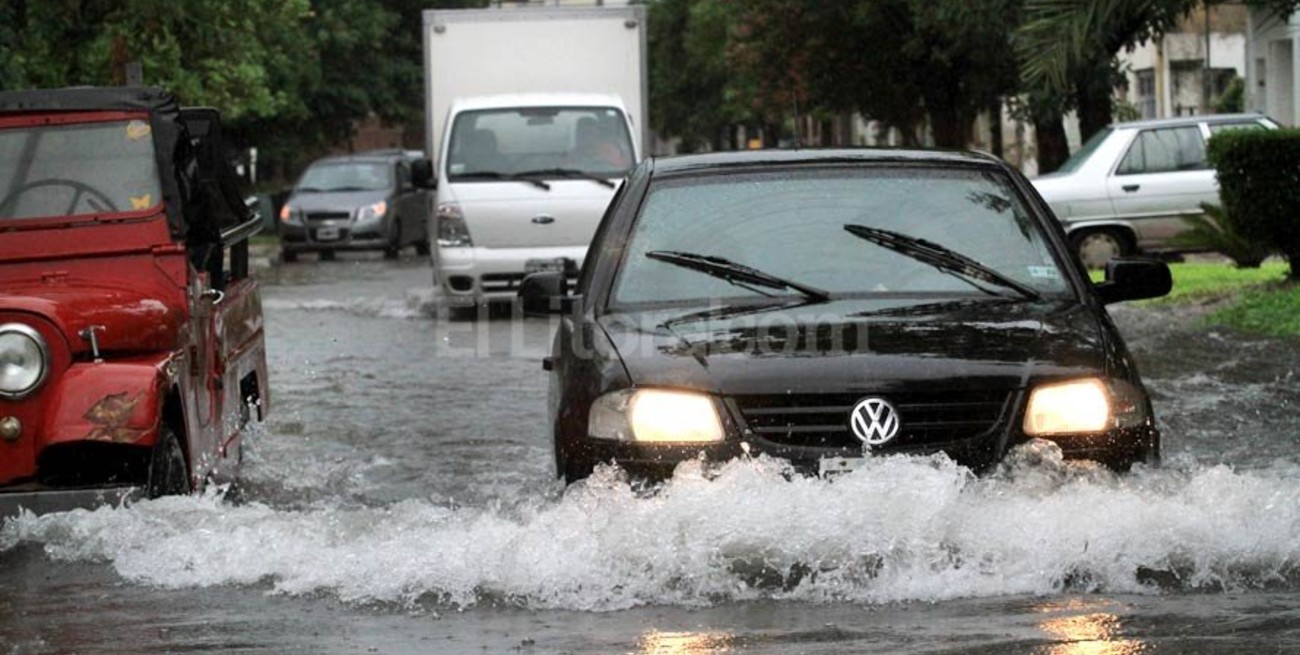 Cayó una intensa lluvia sobre la ciudad