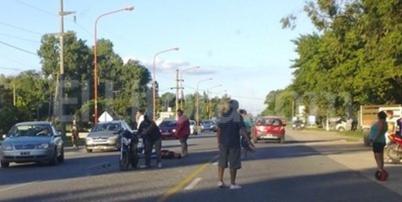 Dos choques ayer sobre Ruta 1