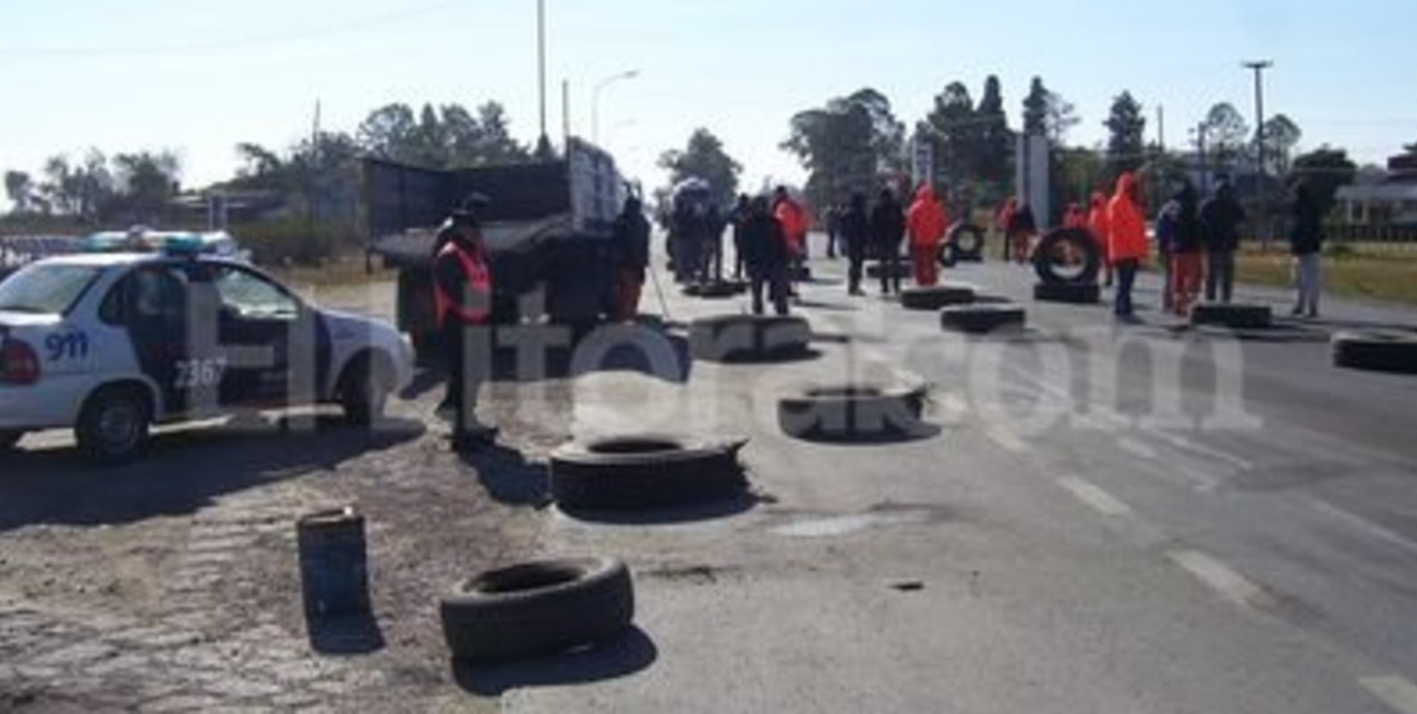 Corte de tránsito sobre la ruta 11 en San Justo
