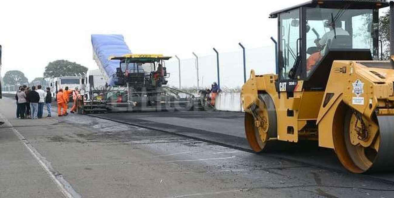 Repavimentan el autódromo de Rafaela 