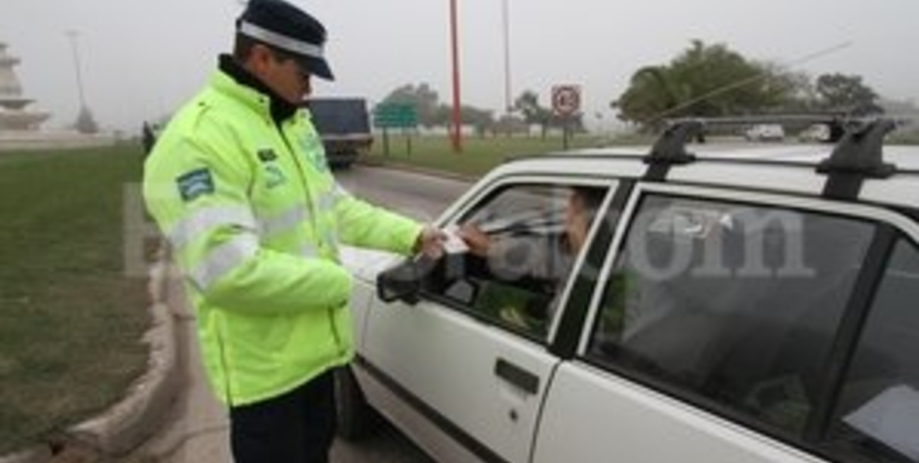 Megaoperativo de tránsito en la Fuente de la Cordialidad