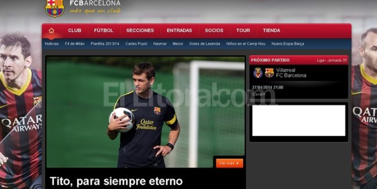 Murió el ex DT de Barcelona, "Tito" Vilanova