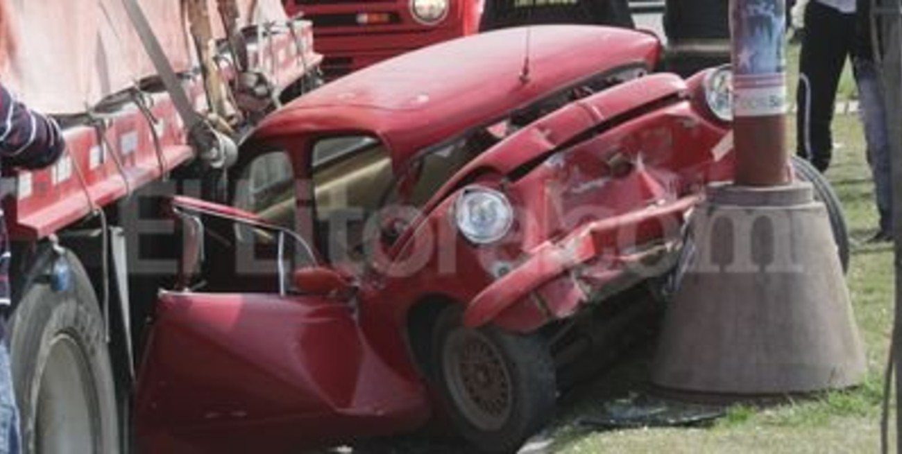 Accidente de tránsito en Peñaloza y Vieytes 