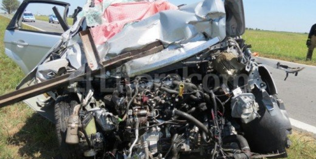 Trágico choque en Angélica