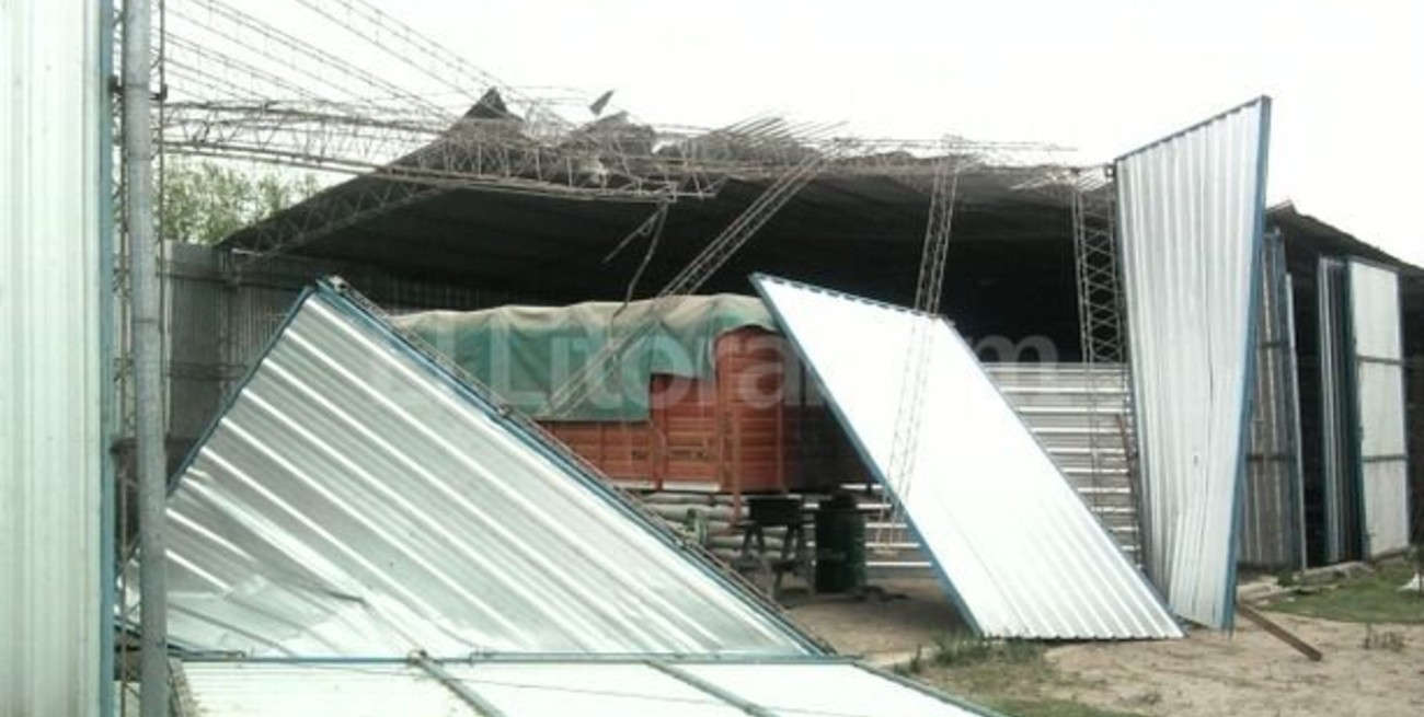 Galpones y silos, los más afectados en el interior