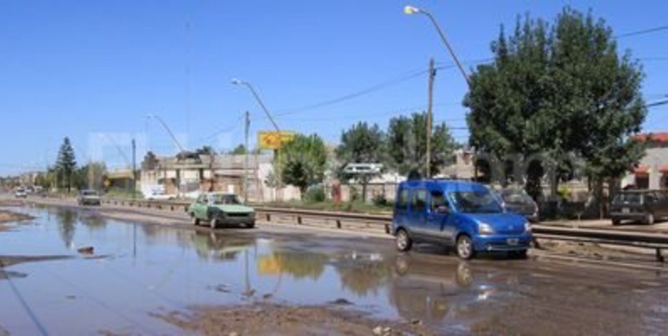 Baches y deterioro sobre un sector de avenida Blas Parera