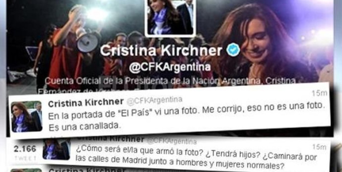 Cristina: 'No es una foto, es una canallada'