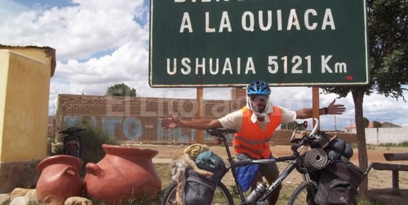 "Me largué a recorrer el país en bicicleta"