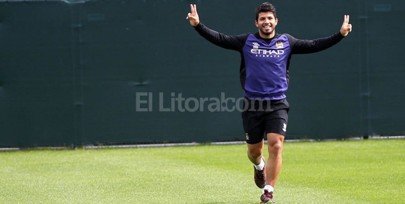 Agüero ya se entrena con el Manchester
