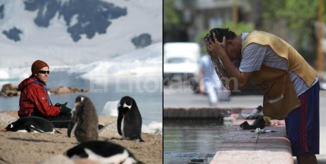Nieva en Ushuaia con una ST de -4°C mientras histórica ola de calor castiga a parte del país