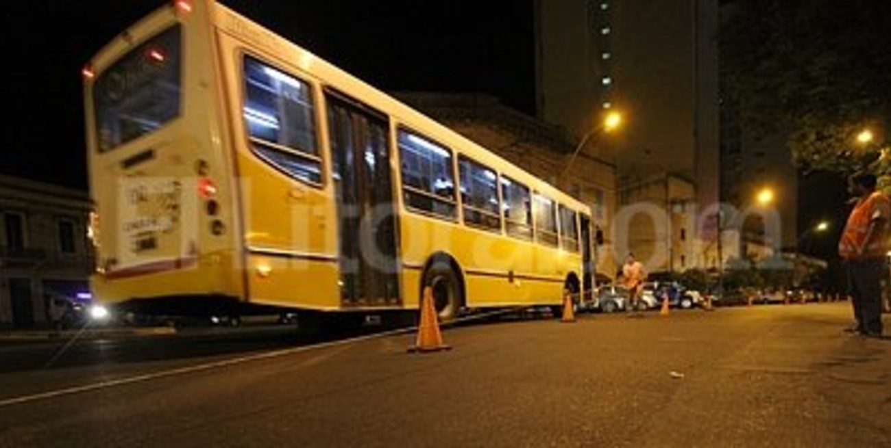 Sin colectivos durante la noche