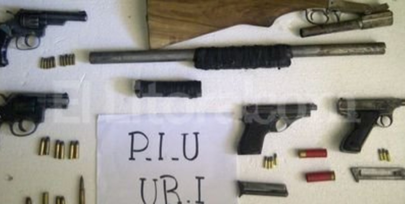 Amenazas, tiros, detenidos y gran secuestro de armas