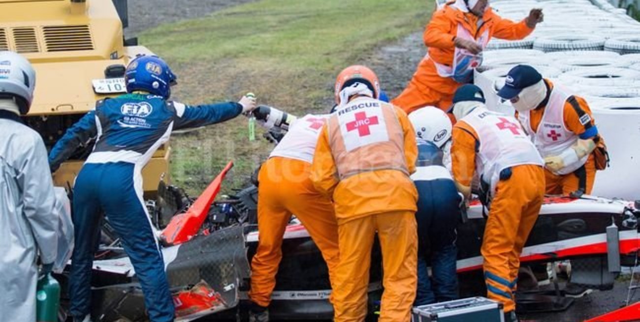 El francés Bianchi permanecía grave tras sufrir un accidente en el GP de Japón