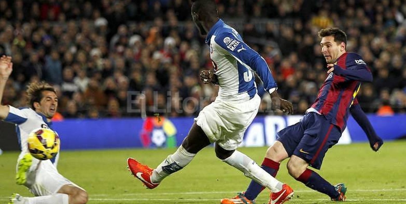 Triplete de Messi en el clásico catalán