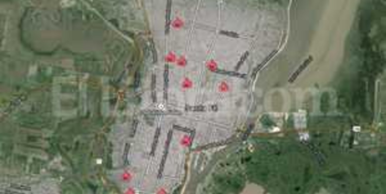 El mapa de los autos quemados en Santa Fe