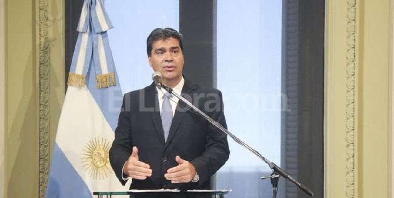 Capitanich: "No tengo más nada que agregar"