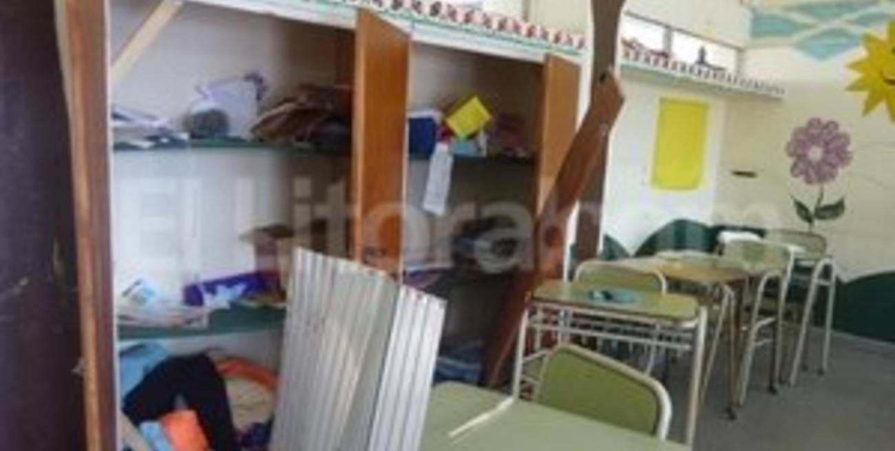 Otra vez roban y destrozan la escuela Borruat