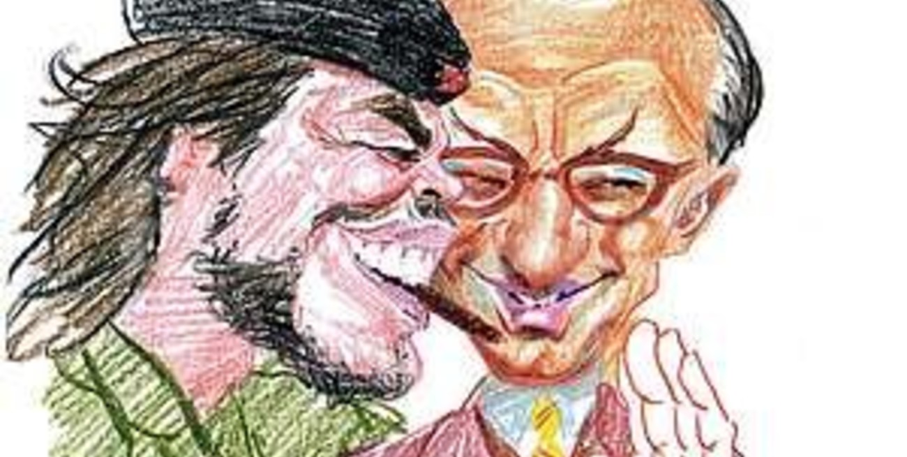 Guevara y Frondizi en Olivos