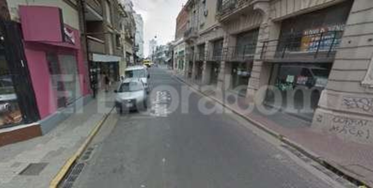 Corte de tránsito por obras en el centro