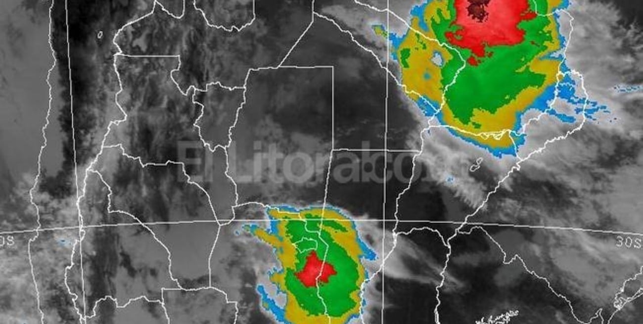 SMN: Imagen satelital en estos momentos sobre la Provincia