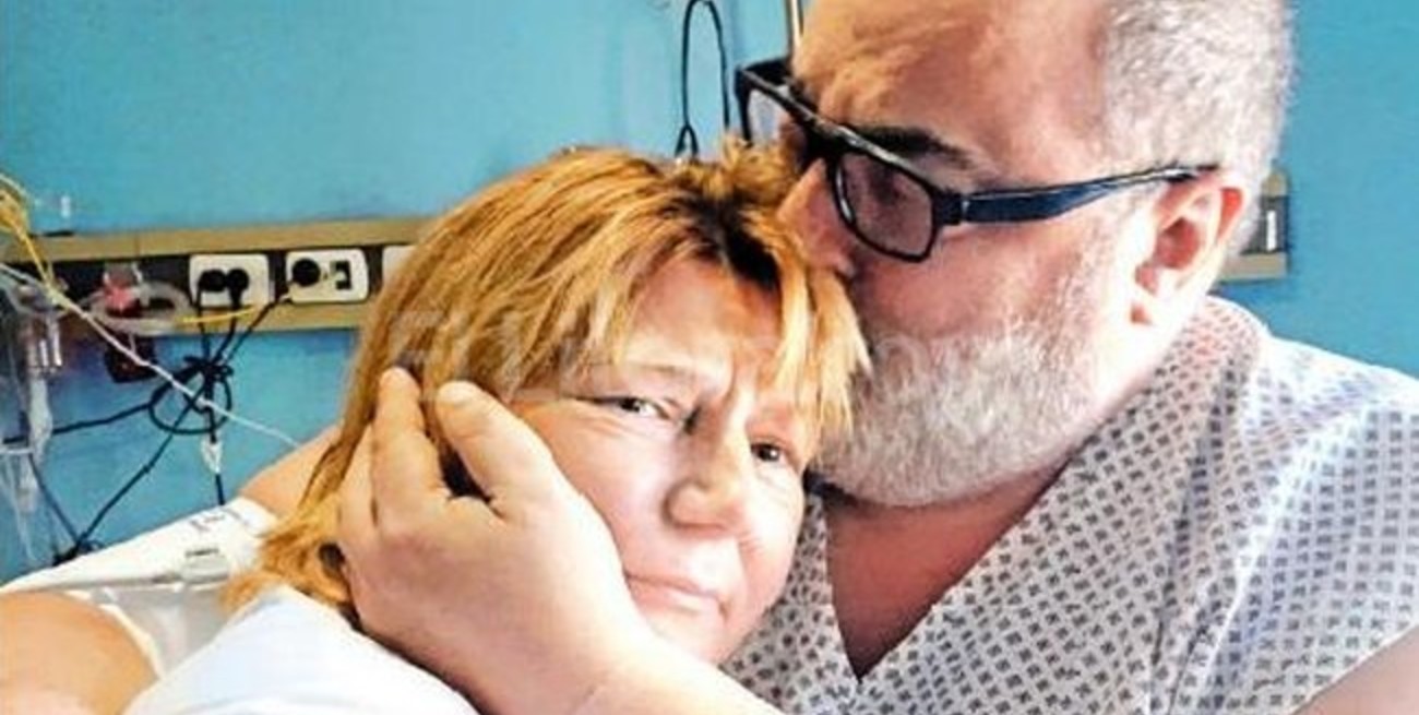 Lanata y su donante, el abrazo de la vida