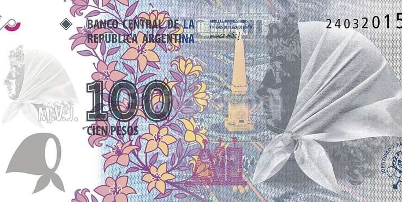 Emitirán un billete de $ 100 conmemorativo en homenaje a las Madres de Plaza de Mayo