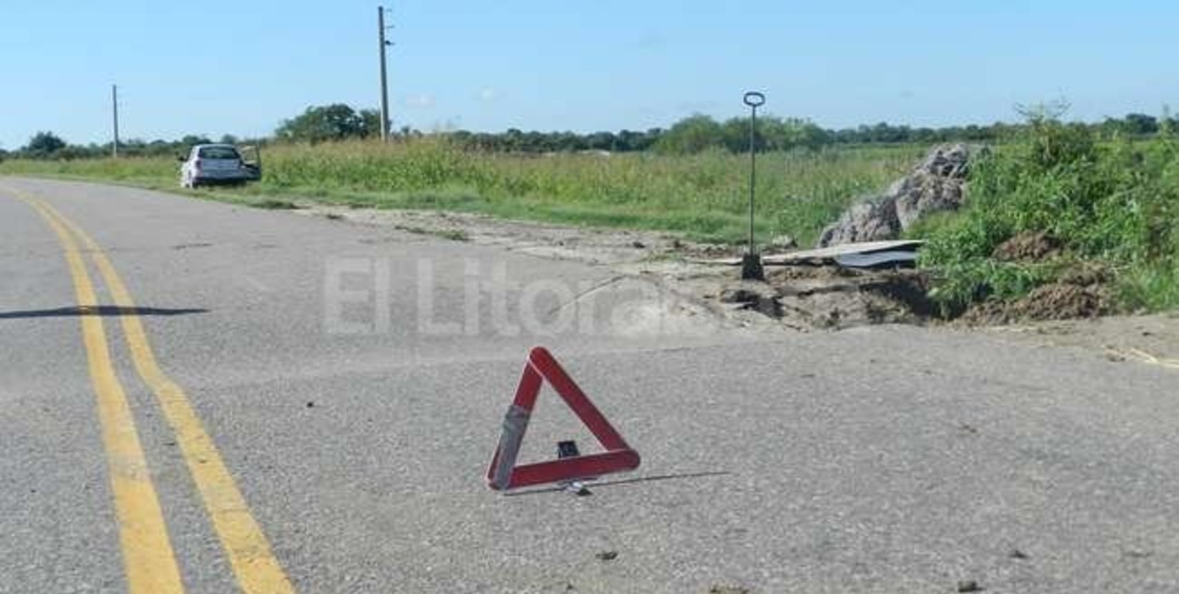 Cedió una alcantarilla en la Ruta Provincial 1