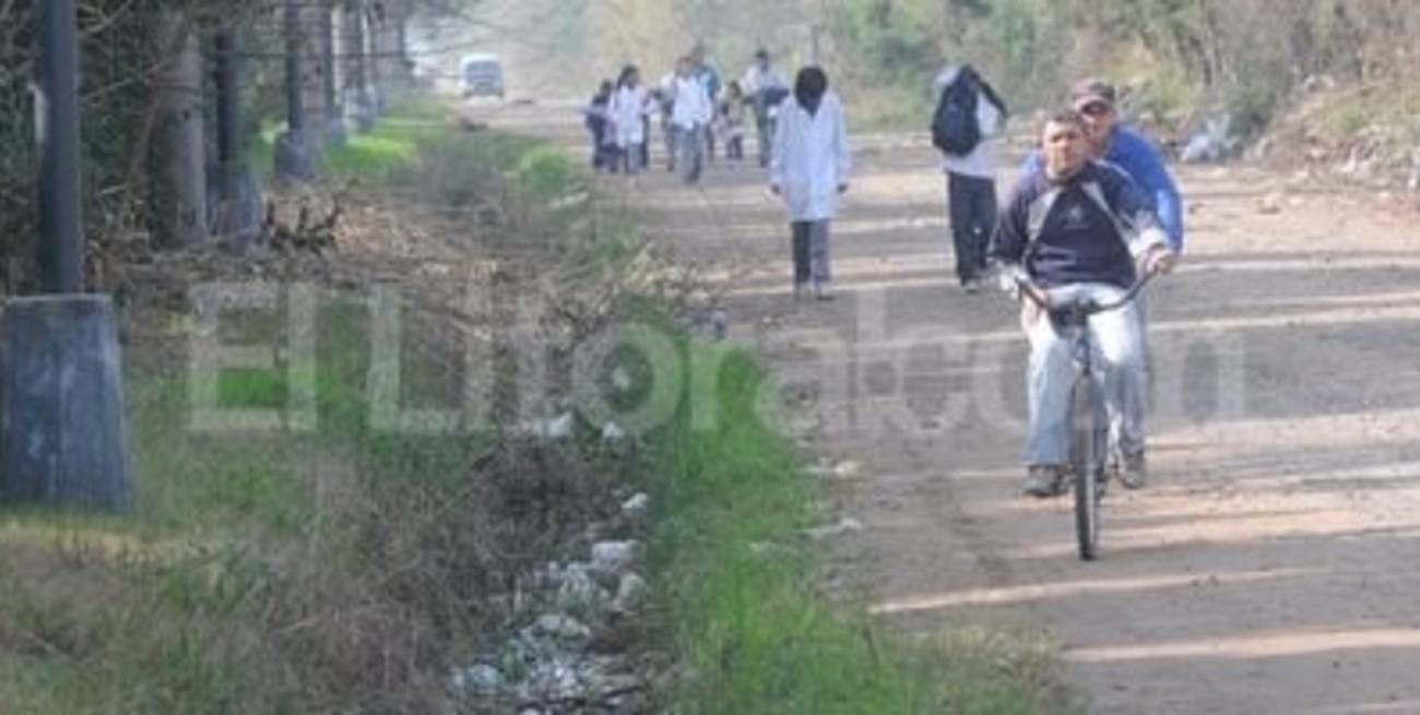 Dos barrios populosos en la frontera con Monte Vera