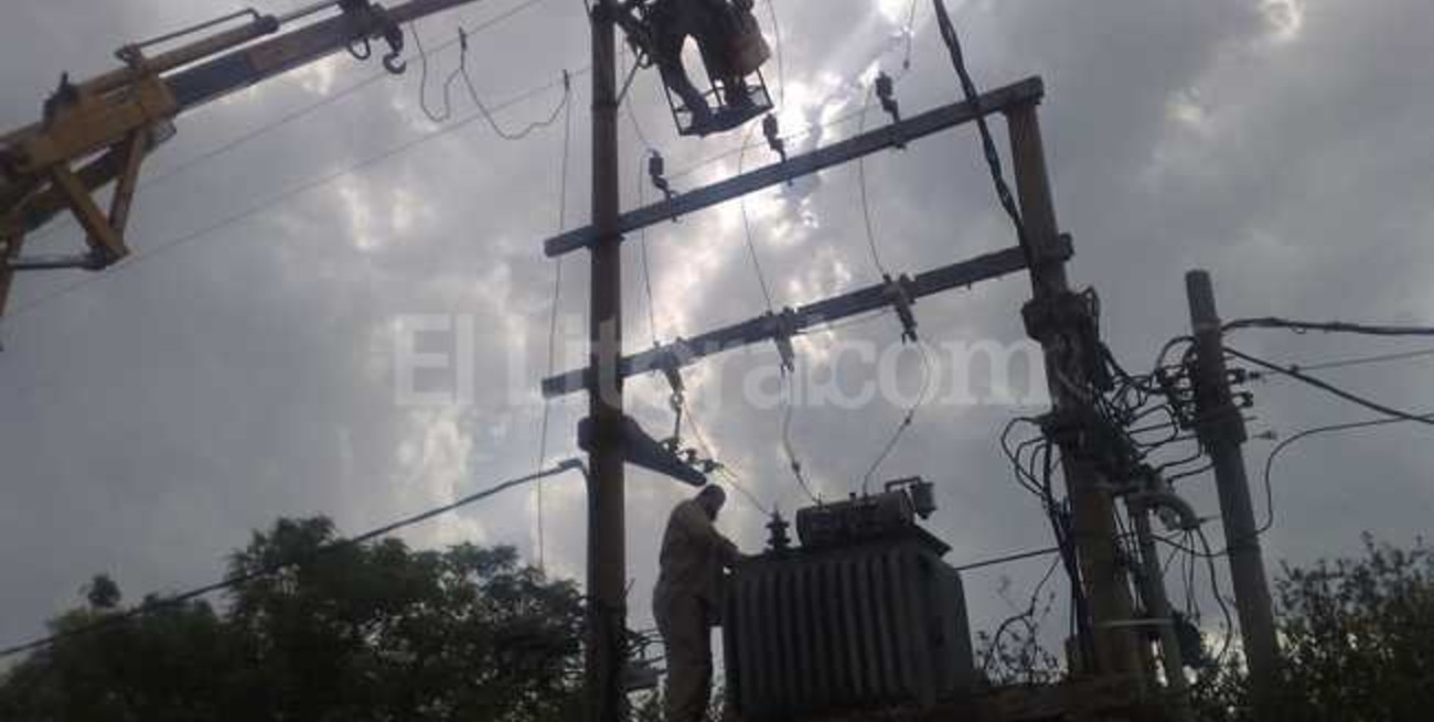 El temporal generó inconvenientes con el servicio eléctrico 