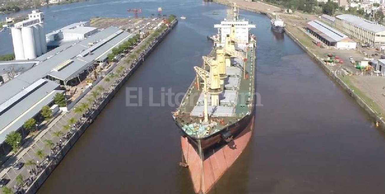 La partida del Sampan, desde el aire
