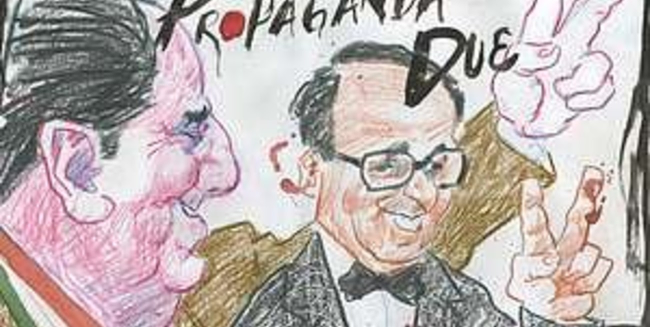 Juan Domingo Perón y Licio Gelli