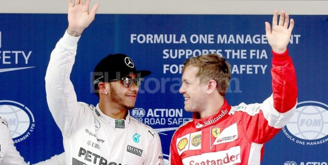 Hamilton y Rosberg largan en primera fila en el Gran Premio de China
