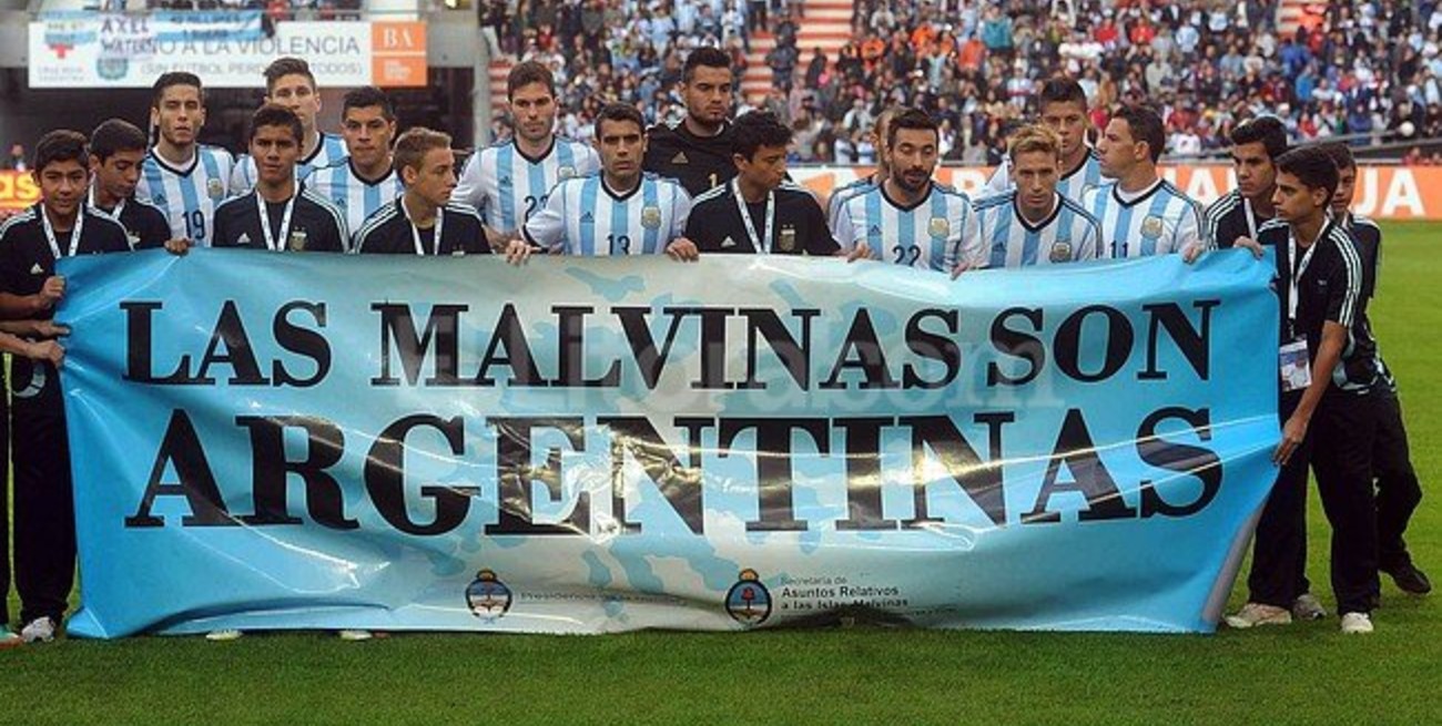 Sanción de la Fifa por un cartel de Malvinas