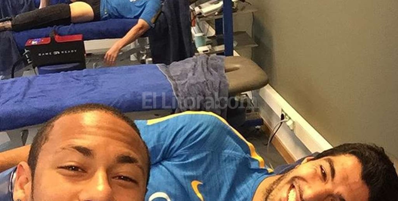 Messi, Neymar y Suárez juntos, pero en kinesiología 