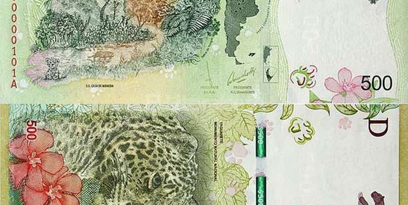 Comienza a circular el billete de 500 pesos