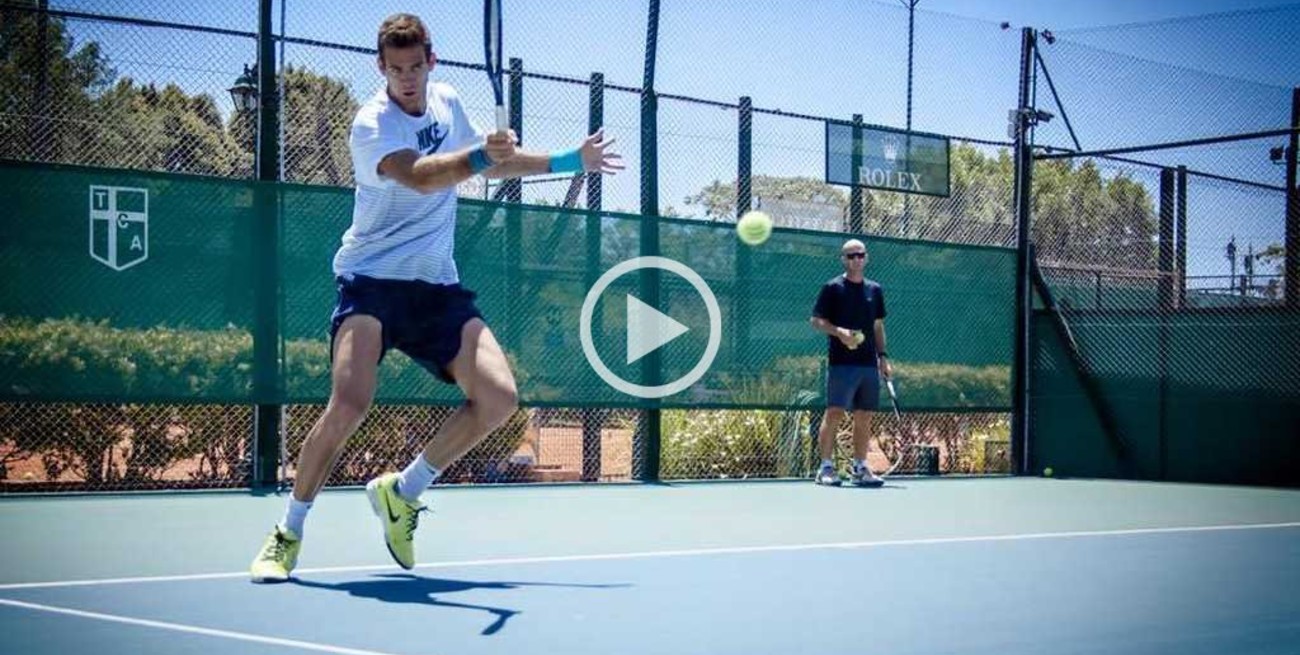 Juan Martín del Potro se entrena para volver