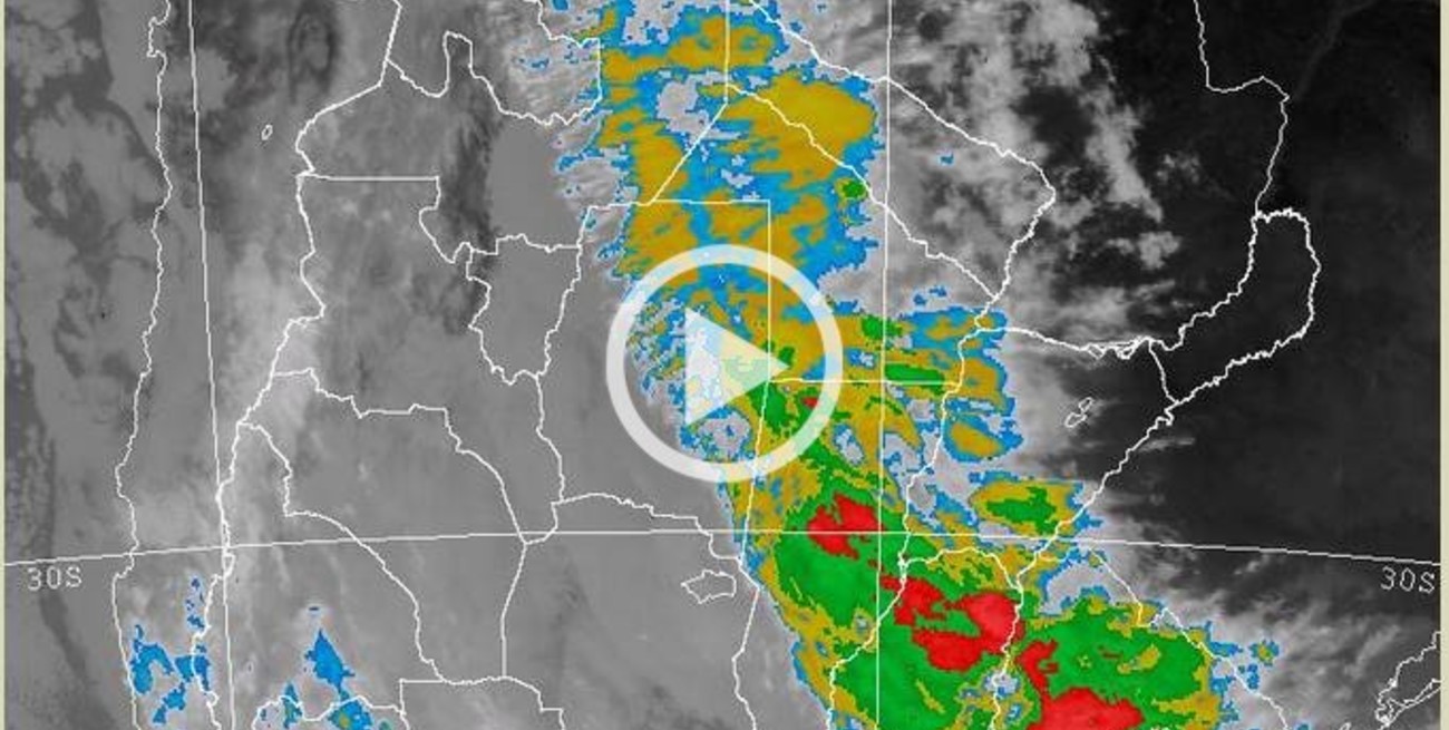 Así se desplaza la tormenta sobre la provincia en estos momentos