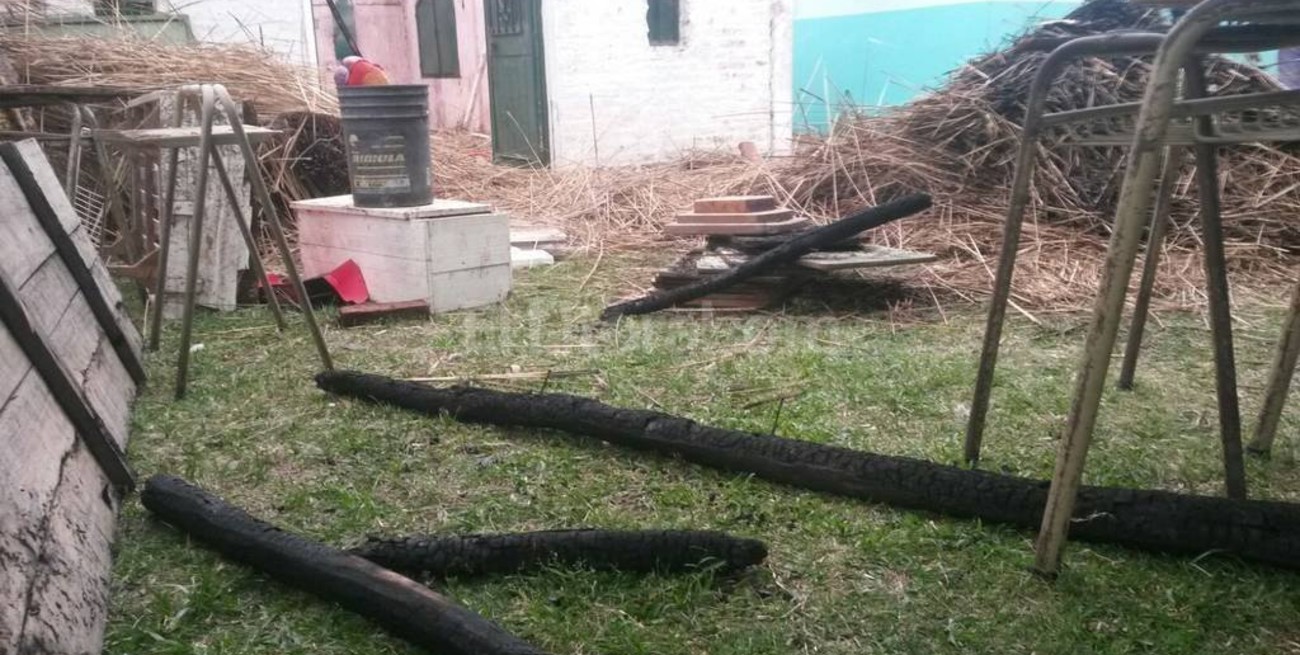 El peor daño: quemaron un comedor comunitario