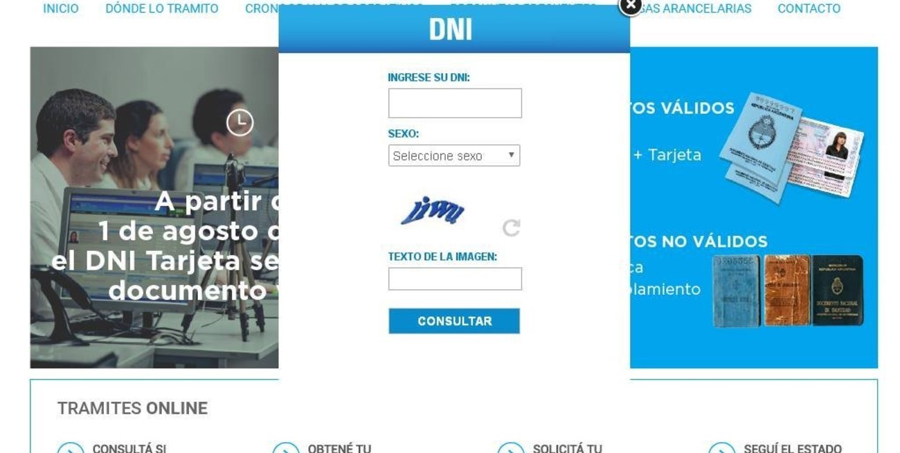 Consultá si tenés que renovar tu DNI