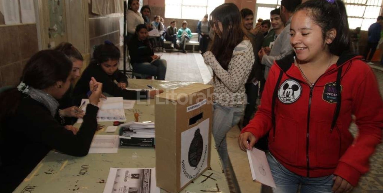Se realizó el simulacro electoral en las escuelas