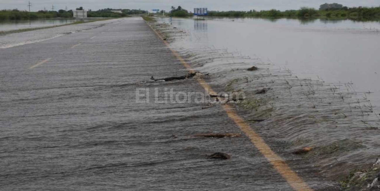 Mapa: cortes de rutas en Santa Fe por anegaciones