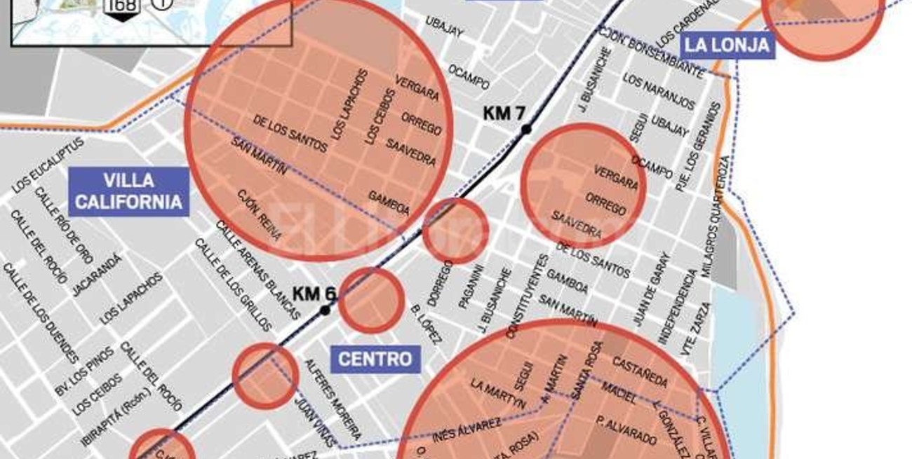 El mapa de los terrenos fiscales ocupados en Rincón