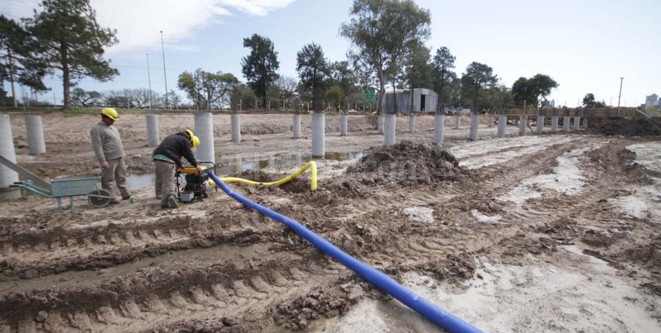 Pese a la crecida, avanza la obra del Museo de la Constitución