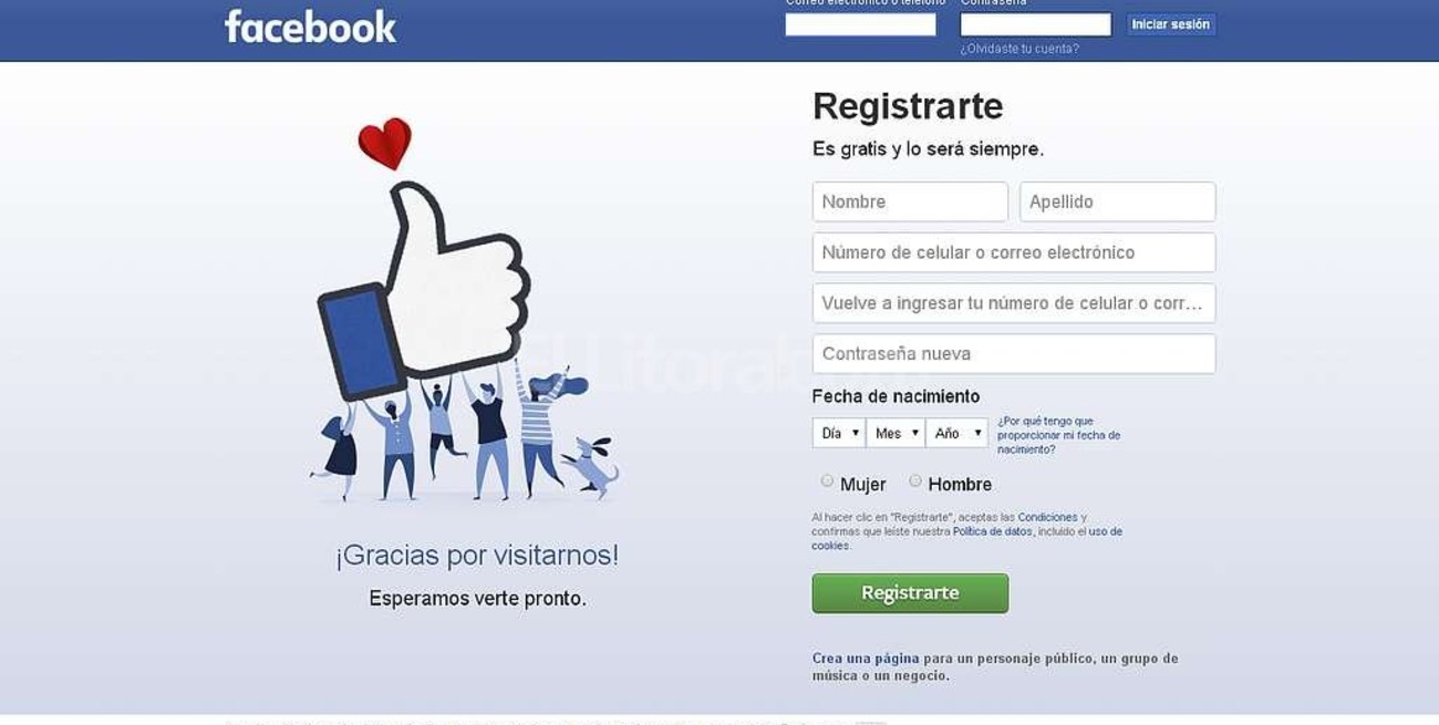 A través del Facebook una mujer puso a su hijita en venta